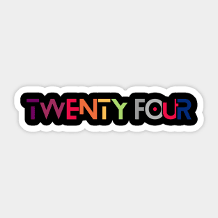 2024-Typographic Design Sticker